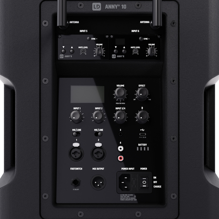 Image nº5 du produit LD Systems ANNY 10 HHD2 B5 - Enceinte sur batterie 10 pouces bluetooth avec 2 micros main HF bande B5
