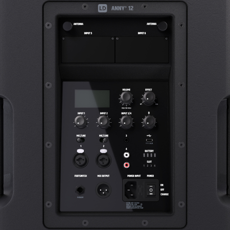 Image nº5 du produit ANNY® 12 LD Systems - Enceinte autonome 12″ portable Bluetooth® sur batterie avec mixage