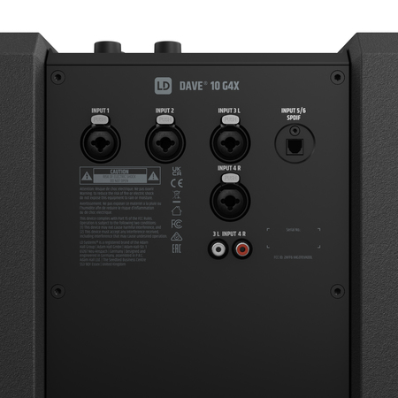 Image nº8 du produit LD Systems DAVE 10 G4X - Système de sonorisation 2.1 amplifié compact