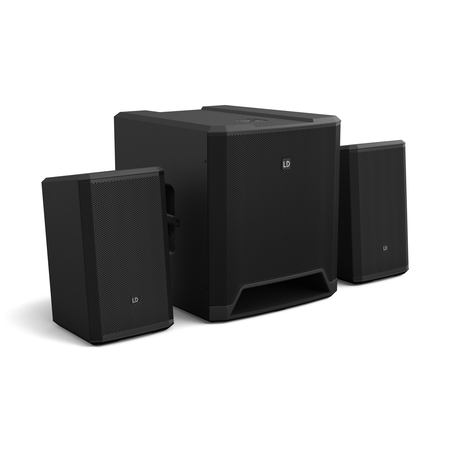 Image principale du produit LD Systems DAVE 15 G4X - Sonorisation 2.1 amplifiée 2060W mixage Bluetooth DSP