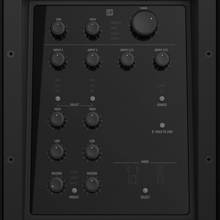 Image nº7 du produit LD Systems DAVE 15 G4X - Sonorisation 2.1 amplifiée 2060W mixage Bluetooth DSP
