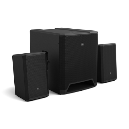 Image principale du produit LD Systems DAVE 18 G4X - Sonorisation 2.1 amplifiée 4000W mixage Bluetooth DSP