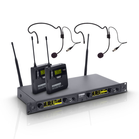 Image principale du produit LD Systems WIN 42 BPH 2 B 5 - Système de Micro sans Fil avec 2 x Émetteur Ceinture et 2 x Micro Serre-tête