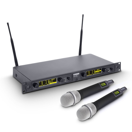 Image principale du produit LD Systems WIN 42 HHC 2 B 5 - Wireless Microphone System with 2 x Condenser handheld microphone