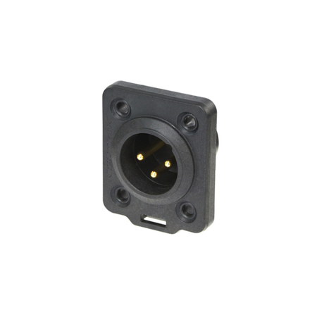 Image principale du produit Neutrik NC3MDX-TOP - Embase connecteur XLR mâle 3 broches, TRUE OUTDOOR PROTECTED (TOP)