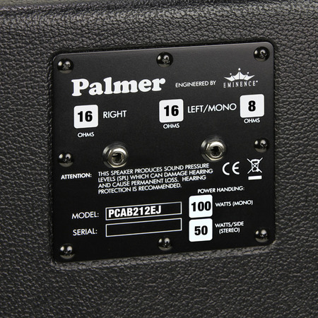 Image nº4 du produit Palmer MI CAB 212 EJ - Baffle Guitare 2 x 12”  avec HP Eminence Eric Johnson Signature, 8/16 Ohms