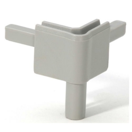 Image principale du produit Adam Hall Hardware Q 4502 FAG - Coin pour Profilé d'Emboîtement femelle gris-aluminium