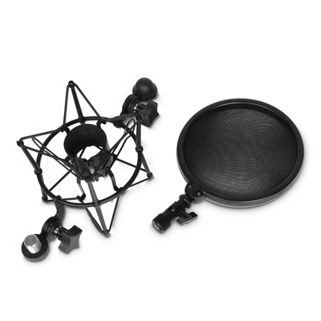 Image principale du produit Adam Hall Stands DSM 400 - Suspension microphone avec filtre anti-pop