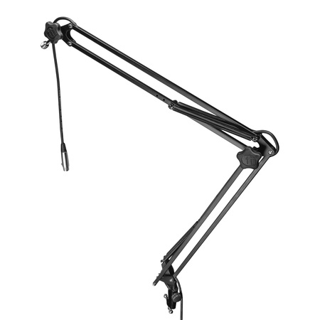 Image principale du produit Support micro flexible à fixer sur une table avec câble XLR intégré