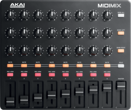 Image secondaire du produit Contrôleur MIDI AKAI MIDIMIX 9 Faders 24 Potentiomètres et 8 Boutons