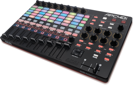 Image principale du produit APC40 MK2 Akai - Contrôleur midi 9 fader 40 pads 16 potentiomètres