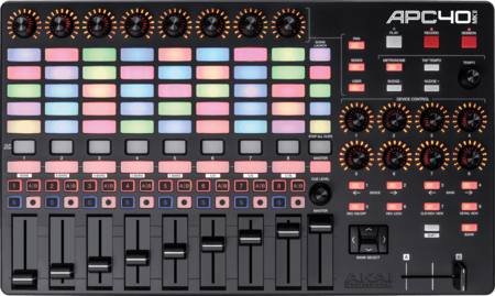 Image secondaire du produit APC40 MK2 Akai - Contrôleur midi 9 fader 40 pads 16 potentiomètres