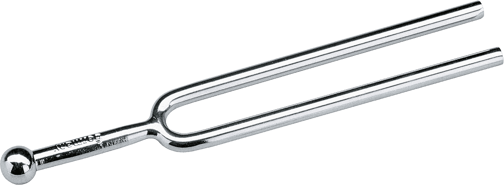 Image principale du produit 168-1 K&M Diapason A-440Hz rond nickelé 12 cm