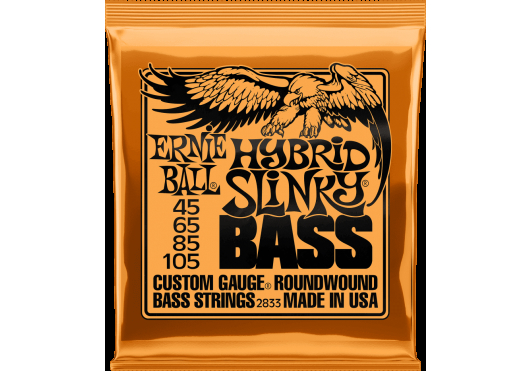 Image principale du produit 2833 ERNIE BALL - Jeu de cordes de basse - Hybrid slinky 45-65-85-105