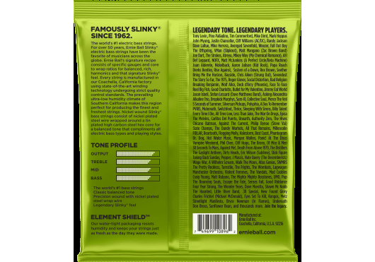 Image secondaire du produit 2856 ERNIE BALL - Jeu de cordes de basse - Regular Slinky medium scale 45-65-85-105