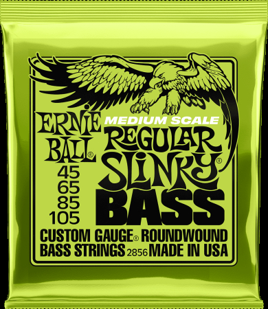 Image nº3 du produit 2856 ERNIE BALL - Jeu de cordes de basse - Regular Slinky medium scale 45-65-85-105