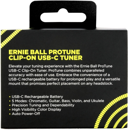 Image nº5 du produit 9627 ERNIE BALL - Accordeur à pince - Pro Tune rechargeable via USB-C