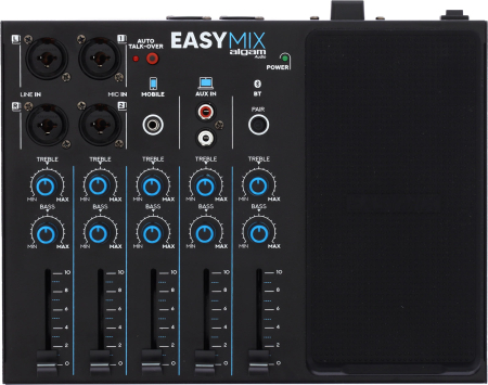 Image principale du produit EASYMIX ALGAM AUDIO - Console 5 canaux Wireless Talkover