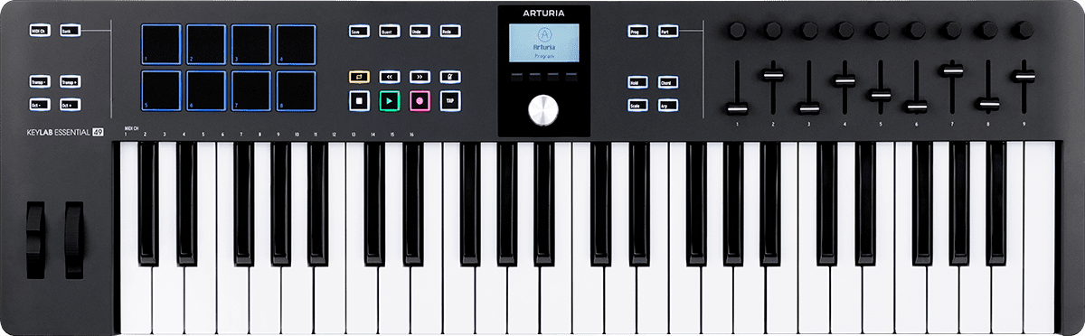 Image principale du produit ESSENTIAL3-49-BK ARTURIA - Clavier MIDI 49 touches noir, plug & play