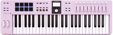 Image principale du produit KeyLab Essential 3-49-ROS ARTURIA - Clavier MIDI 49 touches Rose Quartz, contrôleurs DAW