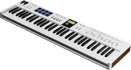 Image secondaire du produit ESSENTIAL3-61 ARTURIA - Clavier MIDI 61 touches blanc, USB, compatible DAW, plug-and-play,