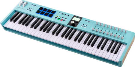 Image nº3 du produit KeyLab Essential 3 61 Aquamarine - Clavier MIDI 61 touches, contrôleurs DAW, pads, encodeur