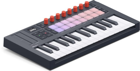 Image principale du produit FLKEY2-MINI NOVATION Clavier maître FL Studio 25 touches écran OLED
