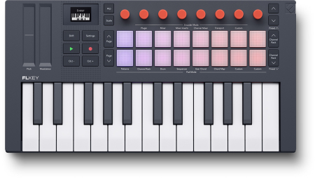 Image nº4 du produit FLKEY2-MINI NOVATION Clavier maître FL Studio 25 touches écran OLED