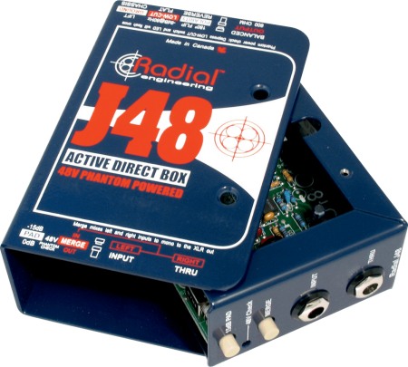 Image nº3 du produit J48 RADIAL ENGINEERING - Boîte de direct DI active 9V haute impédance