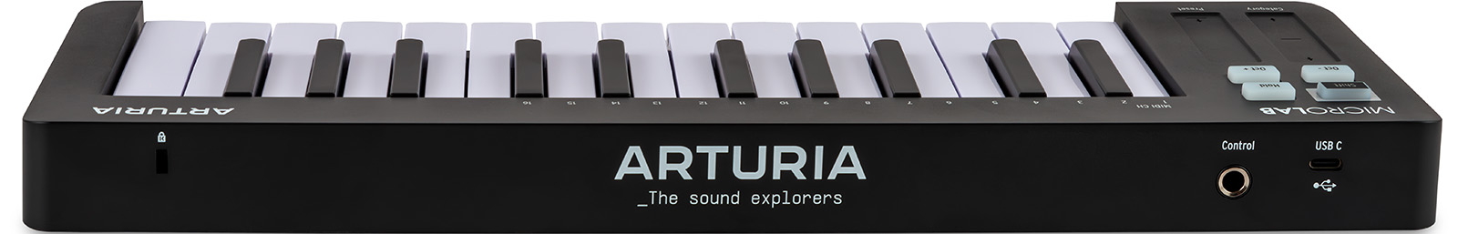 Image nº4 du produit MicroLab MK3-BK Arturia - Clavier compact USB-C, 500 presets Analog Lab Intro