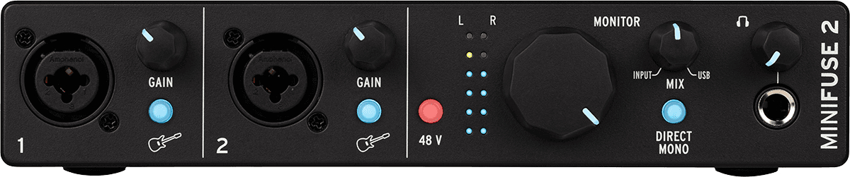 Image nº3 du produit MINIFUSE2-BK ARTURIA Interface audio 2 entrées/sorties noire robuste