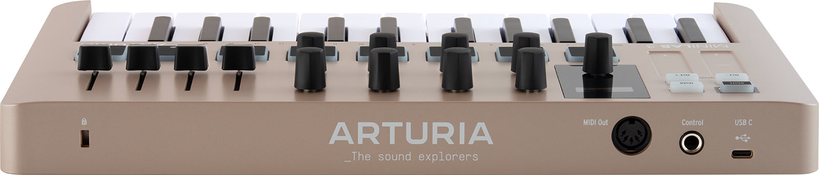 Image nº4 du produit MINILAB3-CH ARTURIA - Clavier MIDI 25 touches, 16 pads, 9 faders, garantie 5 ans