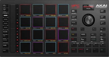 Image secondaire du produit MPC-STUDIO-II AKAI PROFESSIONAL - 16 pads, ruban tactile 140 mm, écran OLED, logiciel MPC