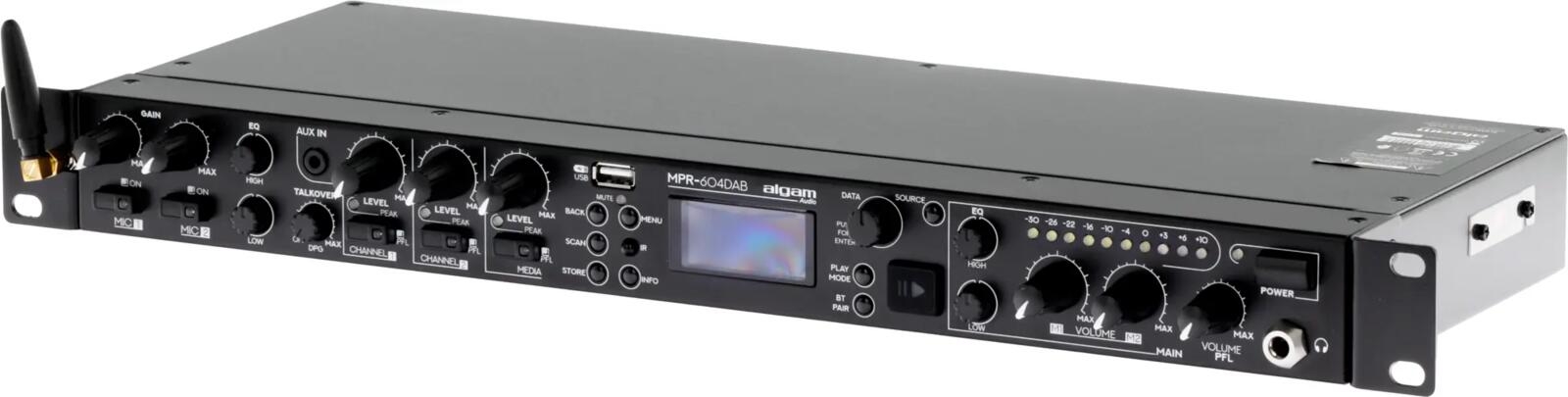 Image nº4 du produit MPR-604-DAB ALGAM AUDIO - Préampli mixeur 6 entrées USB DAB rackable