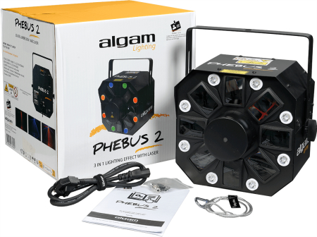 Image nº5 du produit PHEBUS2 ALGAM LIGHTING - Projecteur LED/Laser 3-en-1 Derby Strobe Wash