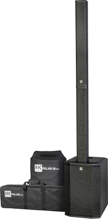 Image principale du produit POLAR10-MK2 HK AUDIO Système colonne amplifié Kit TWS Bluetooth mixeur + housses