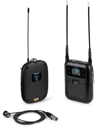 Image principale du produit SLXD15+-85M-G65 SHURE Système complet portable micro cravate WL185M 470-606 MHz
