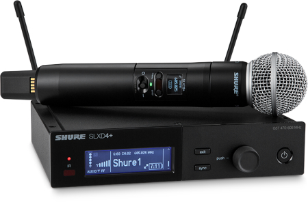 Image principale du produit SLXD24+E-58-G65 SHURE - Système sans fil complet SM58 470-606 MHz