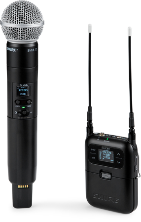 Image principale du produit SLXD25+-58-G65 SHURE - Système sans fil portable SM58 complet 470-606 MHz