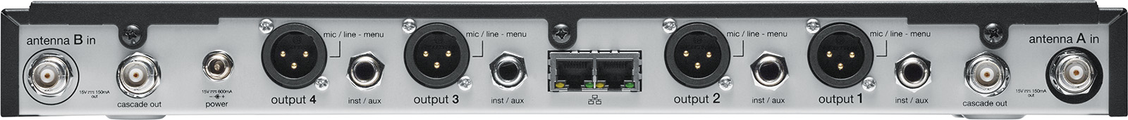 Image nº5 du produit SLXD4Q+E-G65 SHURE Récepteur quad bande G65 470-606 MHz HF numérique
