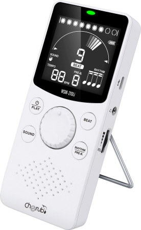 Image nº3 du produit WSM-210LI CHERUB - Métronome électronique compact, rechargeable, 4 sons, écran LCD, suppor