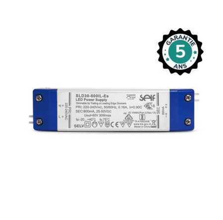 Image principale du produit Alimentation LED SELF 28W Dimmable Coupure de Phase 25-50V DC