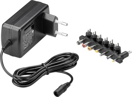 Image principale du produit Alimentation universelle 9 V - 24 V avec 7 adaptateur DC - max. 24 W et 1,5 A