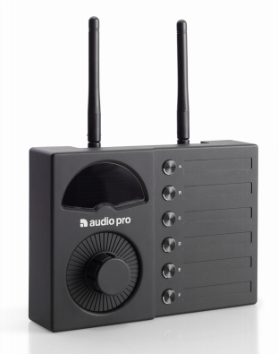 Image principale du produit Platine de contrôle du volume sans fil VOL-1 Audio Pro Business 6 zones noir