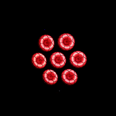 Image nº10 du produit ARDECO 7BEE J.COLLYNS – Projecteur retro 7 x 50W Blanc chaud et 336 led RGB