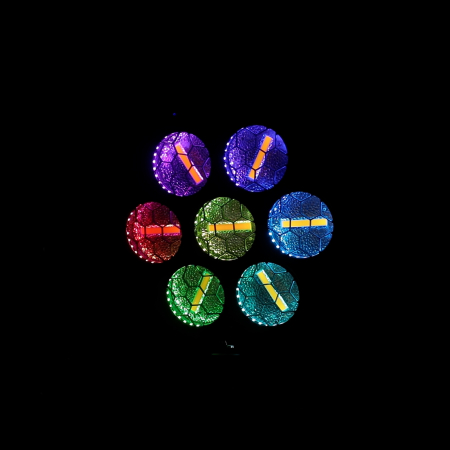 Image nº12 du produit ARDECO 7GLD J.COLLYNS – Projecteur retro 7 x 60W Blanc chaud et couleur