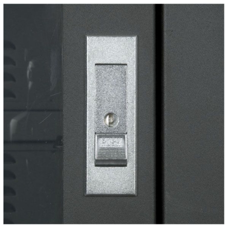 Image nº3 du produit Rack 19 pouces 12U avec porte en verre et grille de ventilation sur roulette et pied