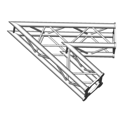 Image principale du produit Structure alu ASD SC250 carrée angle 45° 2 départs ASC2520