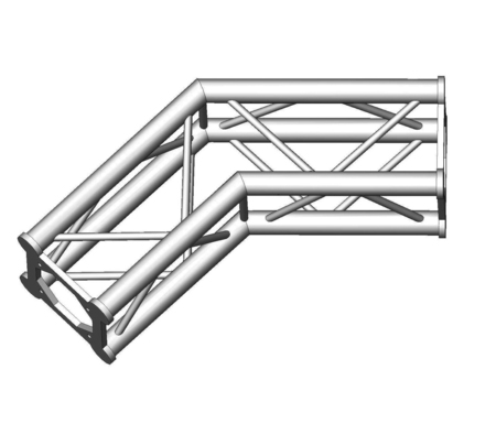 Image principale du produit Structure alu ASD SC250 carrée angle 135° 2 départs ASC2525
