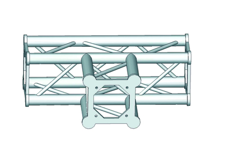 Image principale du produit Structure alu ASD SC250 carrée angle 90° 3 départs ASC2533